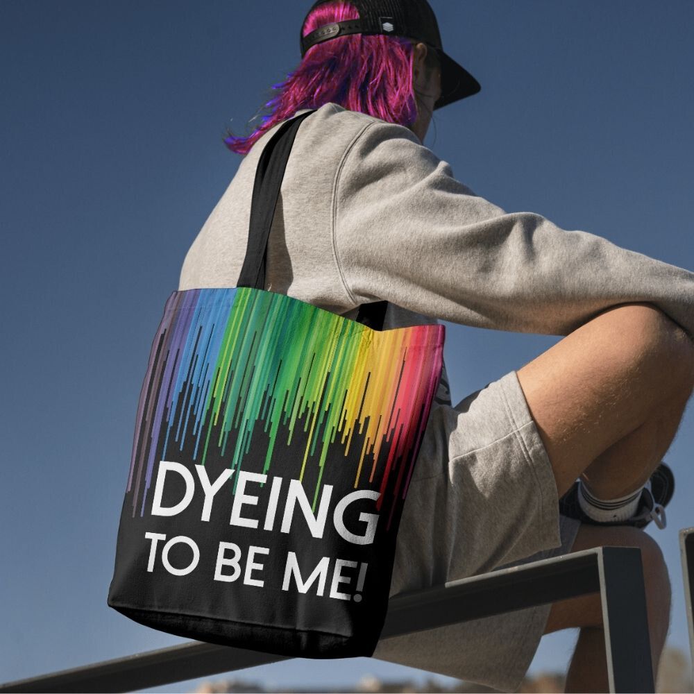 Attitude Hair Dye - Dying to be me Tragetasche - Regenbogen/Schwarz